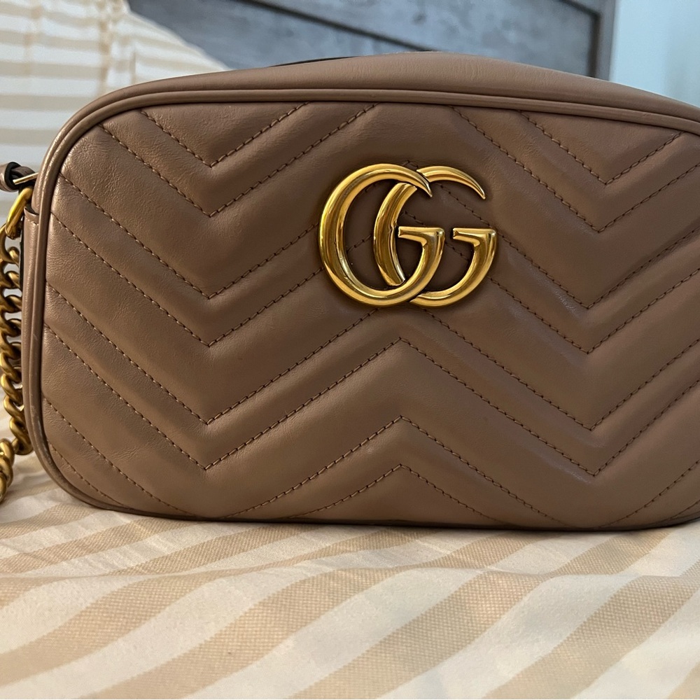 Gucci Brown Leather Crossbody Bag